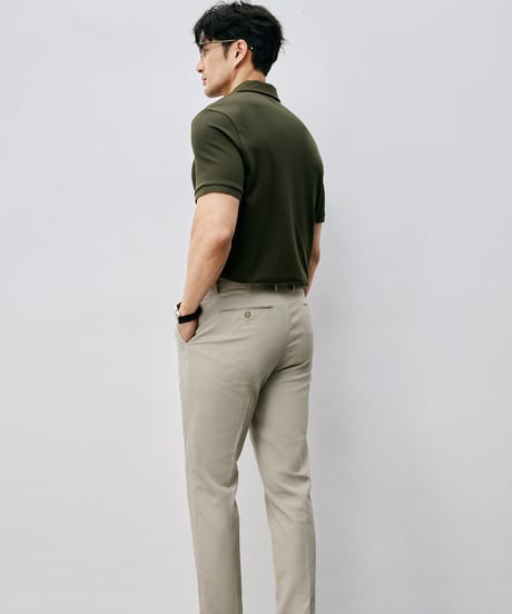 mulberry silk slim polo shirt /3color　SH2556