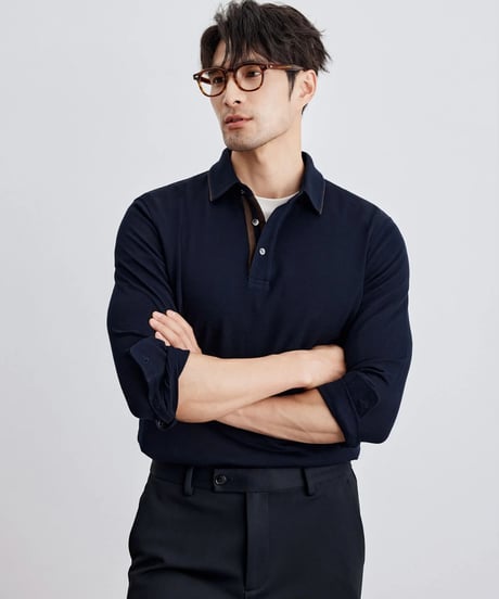 cotton polo shirt /2color　SH2297