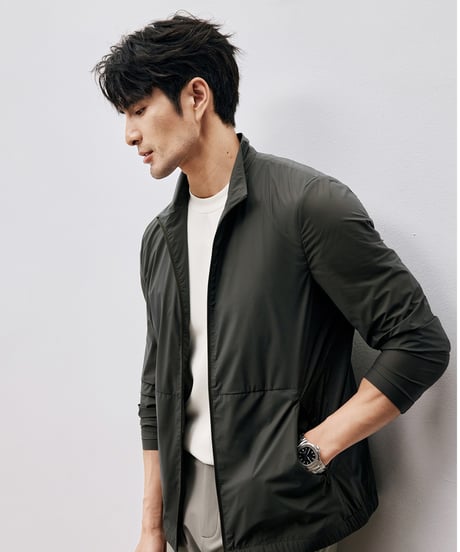 stand collar uv jacket /2color　SH2505