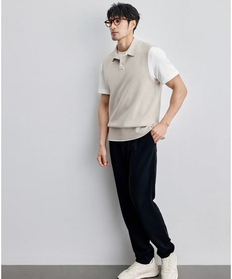 wool knit vest /2color　SH2131