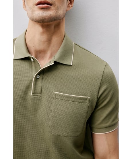 mulberry silk polo shirt /2color　SH2473