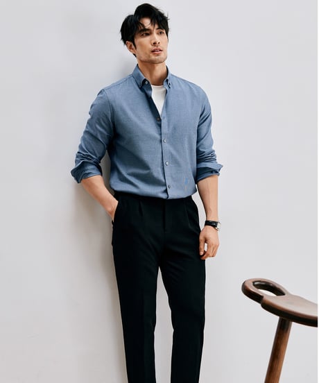 shirt in mulberry silk and cotton　SH2628