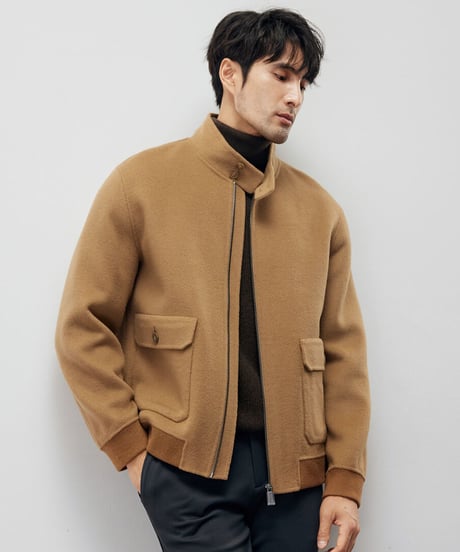 wool stand collar jacket /2color　SH2218