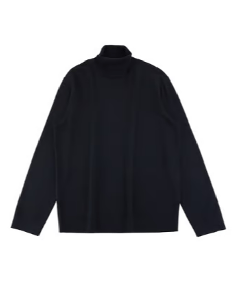 sweater turtleneck cardigan wool thick /5color　SH2572