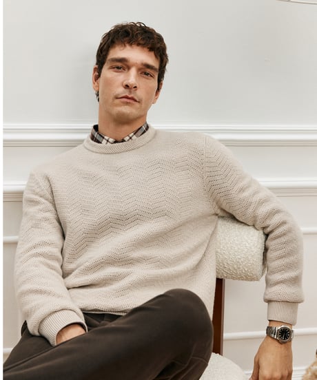 sweater cashmere shirt round neck /2color　SH2576