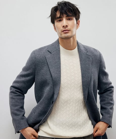 cashmere high neck sweater /2color　SH2178