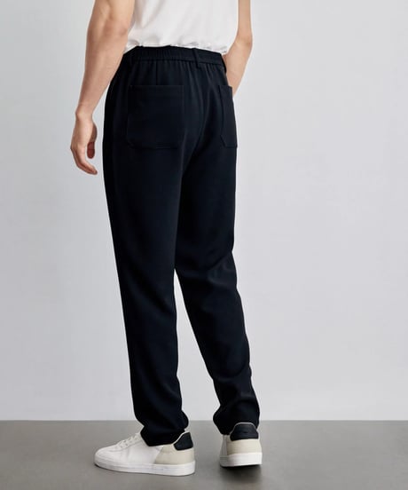 casual pants with elastic waistband straight fit　SH2125
