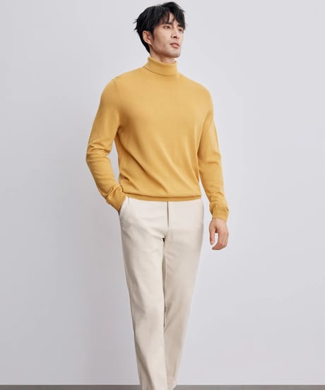 wool turtleneck sweater 100％ /4color　SH2347
