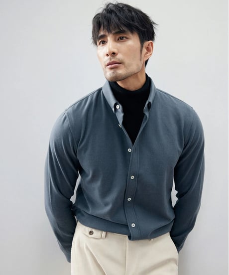 stretch shirt /2color　SH2262