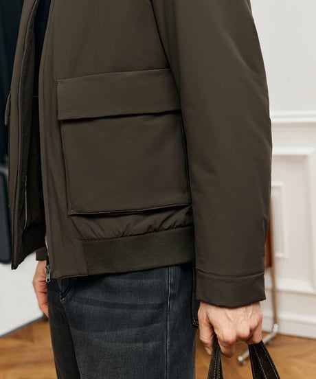 cotton stand-up collar jacket /2color　SH2582