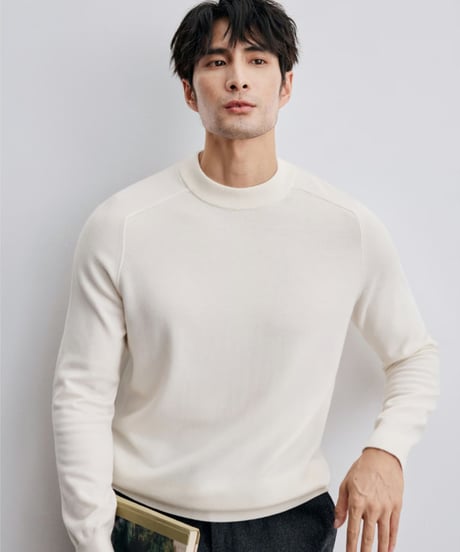 wool round neck sweater /3color　SH2348