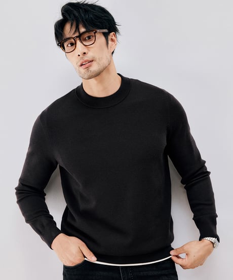 half turtleneck sweater /4color　SH2656