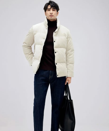 white duck down jacket　SH2157