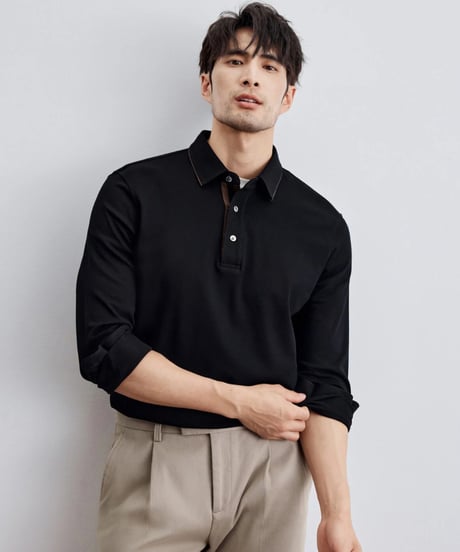 cotton polo shirt /2color　SH2297
