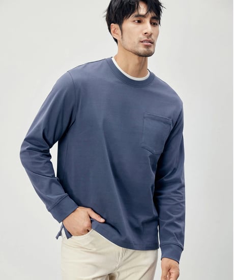 basic cotton round neck T shirt /4color　SH2284