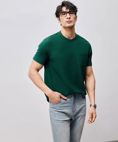 mulberry silk cotton t-shirt /3color　SH2451