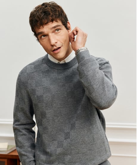 sweater cardigan round neck wool /3color　SH2571