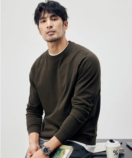 basic cotton round neck T shirt /4color　SH2284