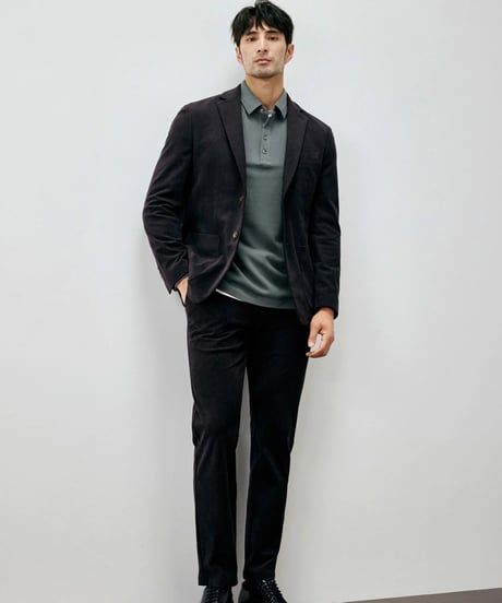 corduroy slim casual jacket /2color　SH2271