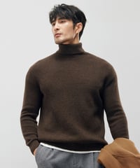 yak slim high neck sweater /2color　SH2214