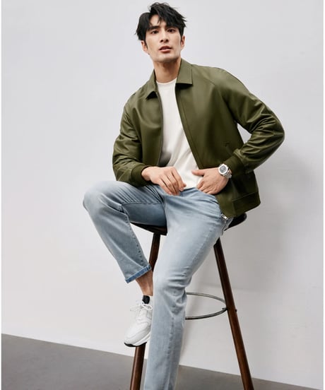 100% sheepskin leather jacket　SH2460