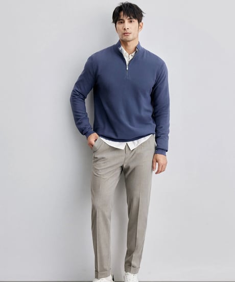 half zip sweater /2color　SH2128
