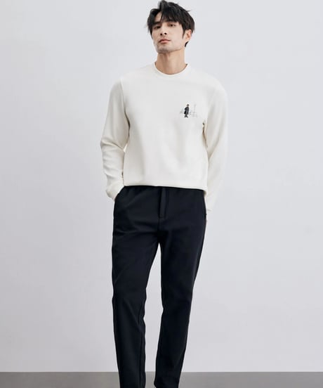modal cotton round neck shirt /3color　SH2315