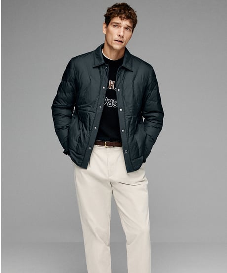 white goose down short down jacket /2color　SH2643