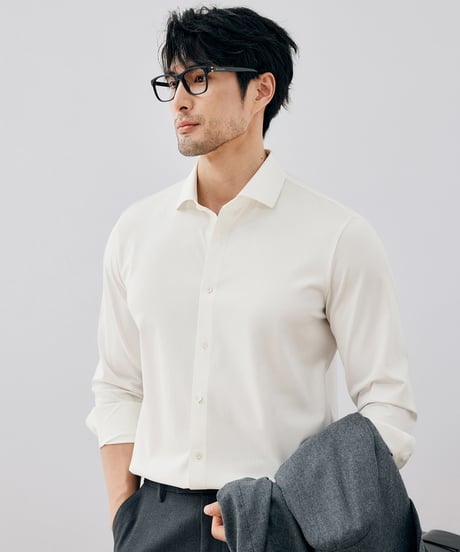 high stretch cotton shirt /2color　SH2668