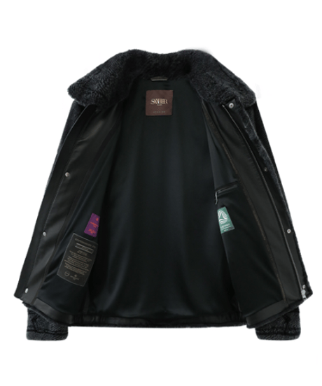 fur jacket silk　SH2697