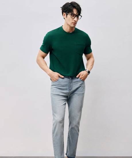 mulberry silk cotton t-shirt /3color　SH2451