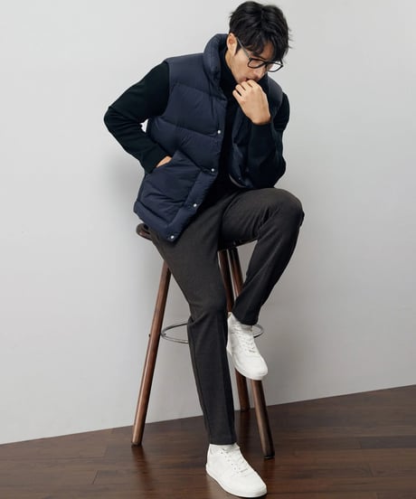 twill slim casual pants /2color　SH2207
