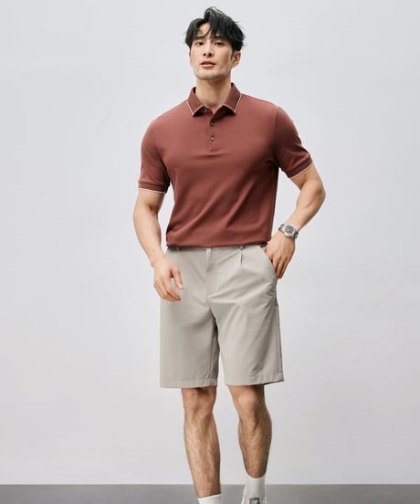 single pleat cool shorts /2color　SH2475