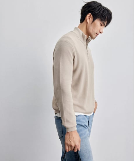 half zip sweater /2color　SH2128
