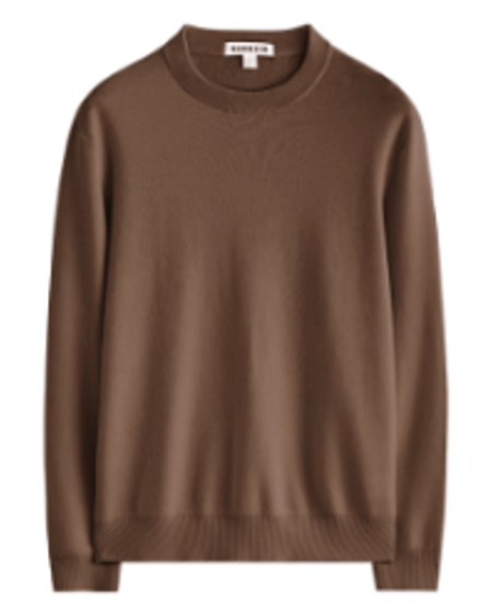 round neck sweater in wool /4color　SH2649