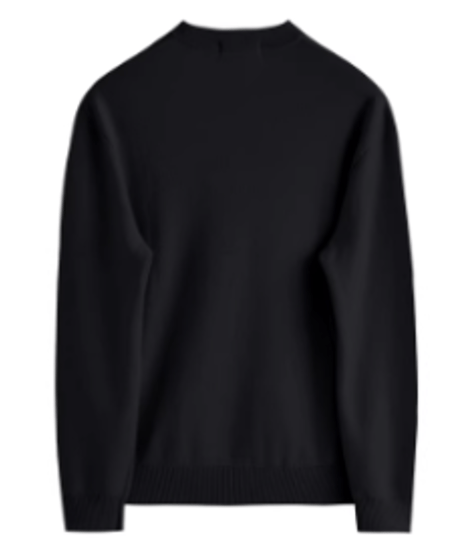 round neck sweater in wool /4color　SH2649