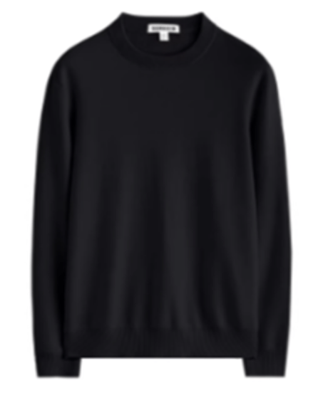round neck sweater in wool /4color　SH2649