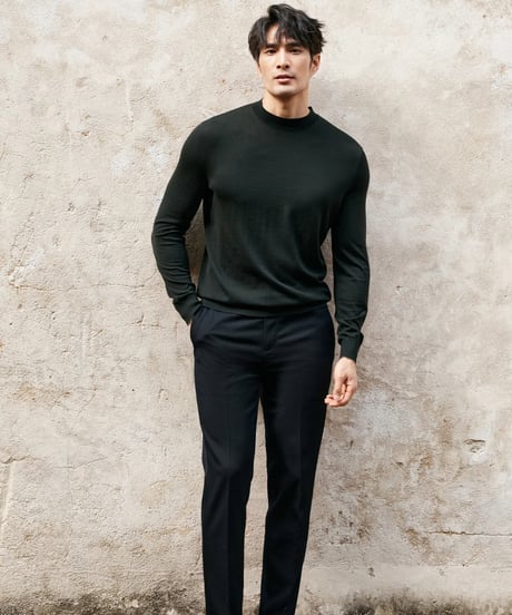 turtleneck sweater wool 100% /3color　SH2428