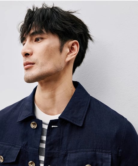 linen denim jacket　SH2485