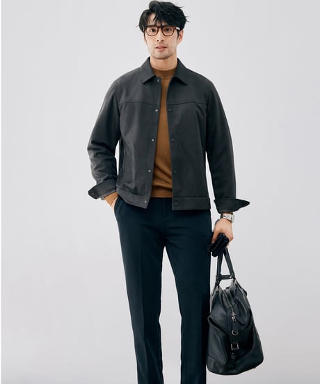 stretch suede jacket /3color　SH2676