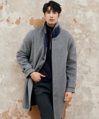 wool mid length coat jacket /2color　SH2379