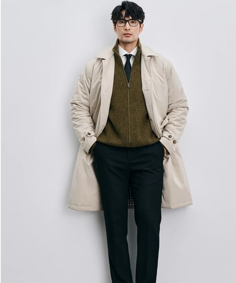 cotton mid coat jacket /2color　SH2415