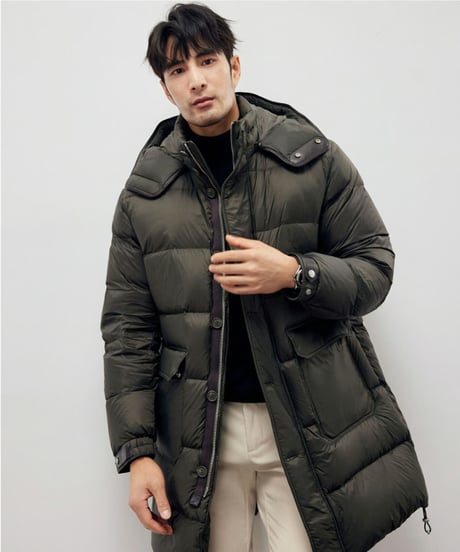 white duck down coat /2color　SH2189