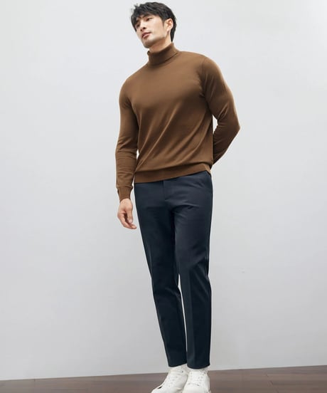 merino wool turtleneck sweater /3color　SH2196