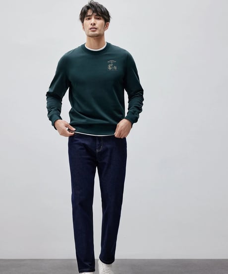 round neck sweatshirt /2color　SH2149