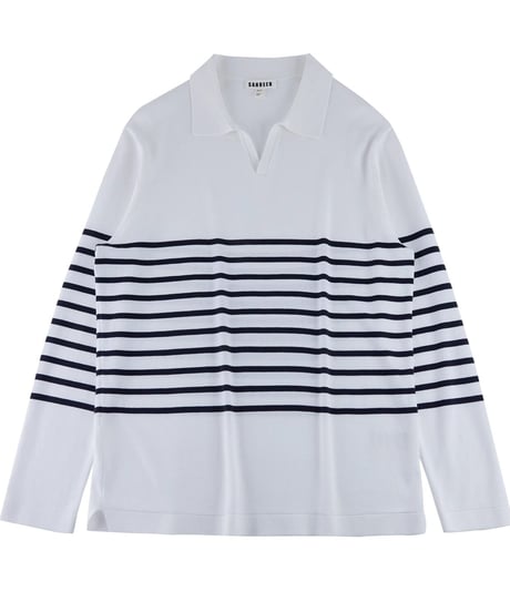 striped V neck sweater　SH2148
