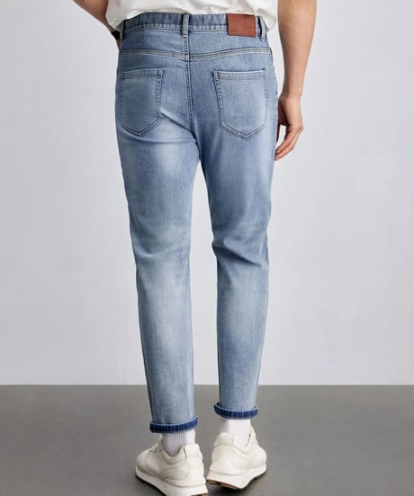 stretch blue wash denim　SH2045
