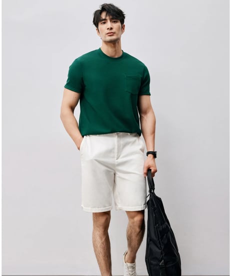 mulberry silk cotton t-shirt /3color　SH2451