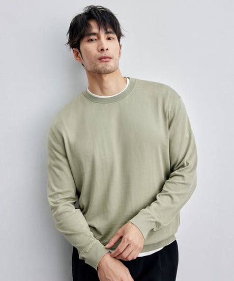 silk cotton sweater /3color　SH2129