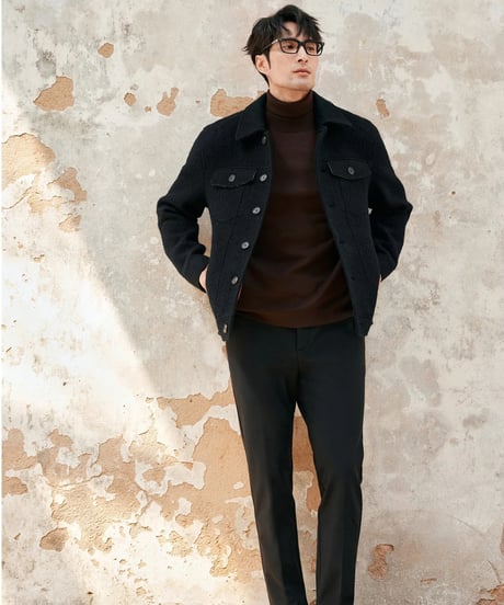 velvet stretch casual pants /2color　SH2389
